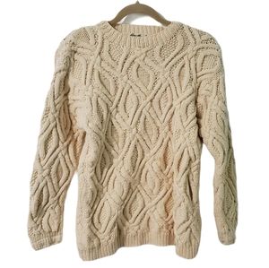 Vintage Eddie Bauer Chunky Cable Knit Sweater S